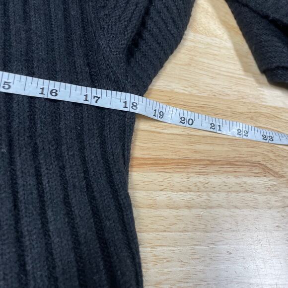 Toccin NY NWT Ribbed Open-front Bracelet-sleeve Whitney Topper Black Size XS/S - Picture 6 of 10